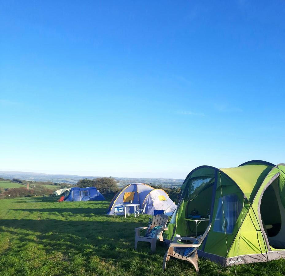 Summit Camping Kit Hill Cornwall Panoramic Views Grass Pitch From 15Pn Or Bella Bell Tent 75Pn Callington Esterno foto