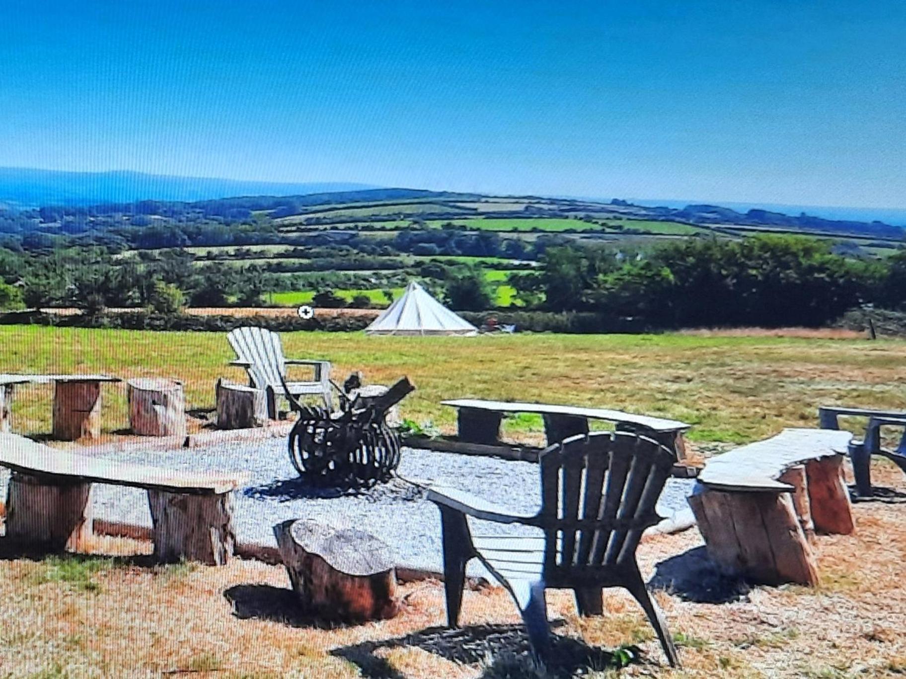 Summit Camping Kit Hill Cornwall Panoramic Views Grass Pitch From 15Pn Or Bella Bell Tent 75Pn Callington Esterno foto